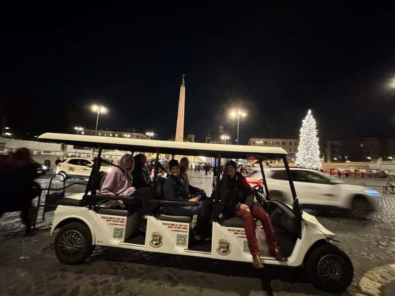 Rome: Private Golf Cart Tour by night 2 hours with Aperitivo - FAQ
