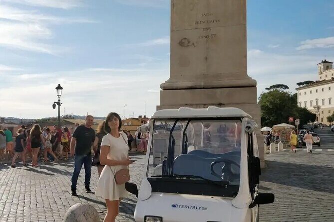 Rome Private Half-Day Tour with Option Golf Cart or Classic eFiat - Key Points