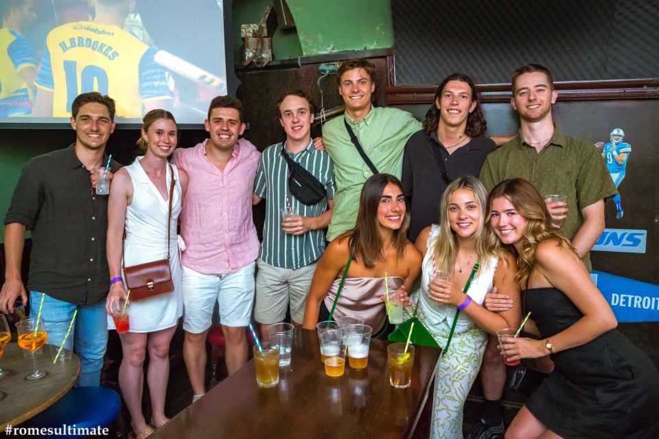 Rome: Pub Crawl and Ultimate Party With Open Bar and Pizza - Key Points