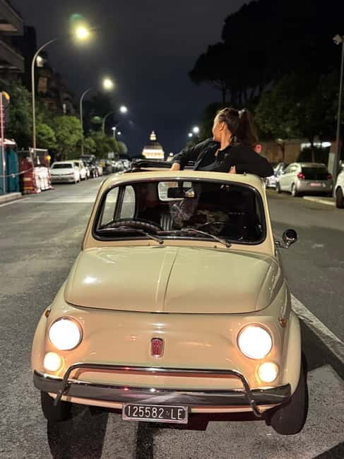 Rome: Retro Fiat 500 car tour with Pro-Photographer - Discovering Rome in a Retro Fiat 500 with a Professional Photoshoot