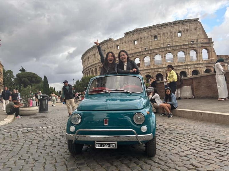 Rome: Retro Fiat 500 car tour with Pro-Photographer - Detailed Breakdown of the Itinerary