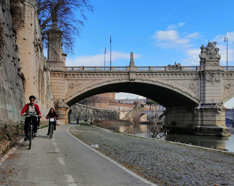 Rome: Tiber River E-Bike Tour With Ice Cream or Grattachecca - Exploring the Tiber River by E-Bike
