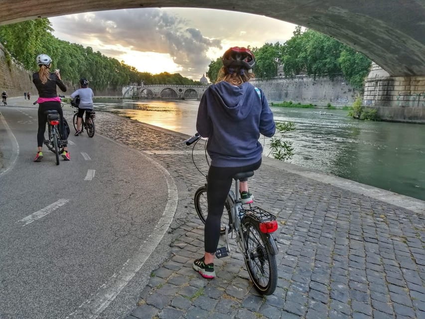 Rome: Tiber River E-Bike Tour With Ice Cream or Grattachecca - Ask Away