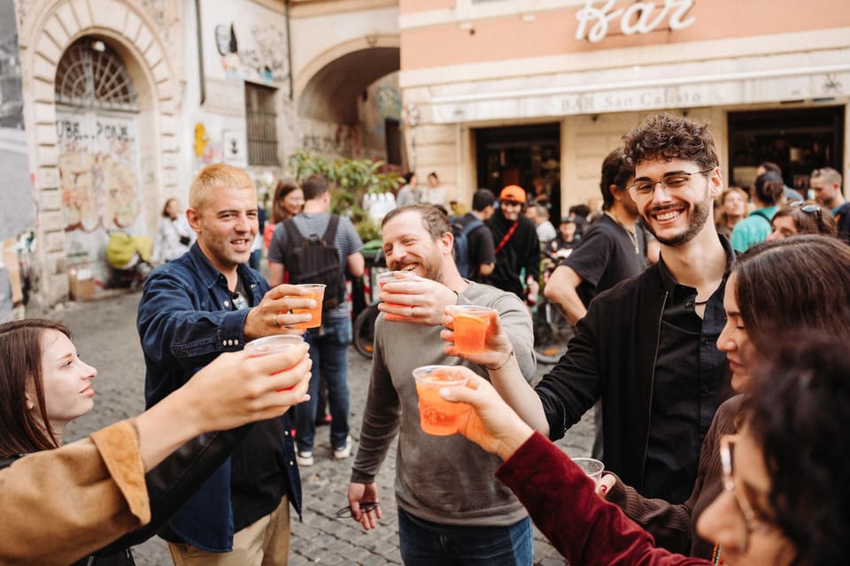 Rome: Trastevere Food, Wine & Spritz Evening Tour - The Itinerary in Detail