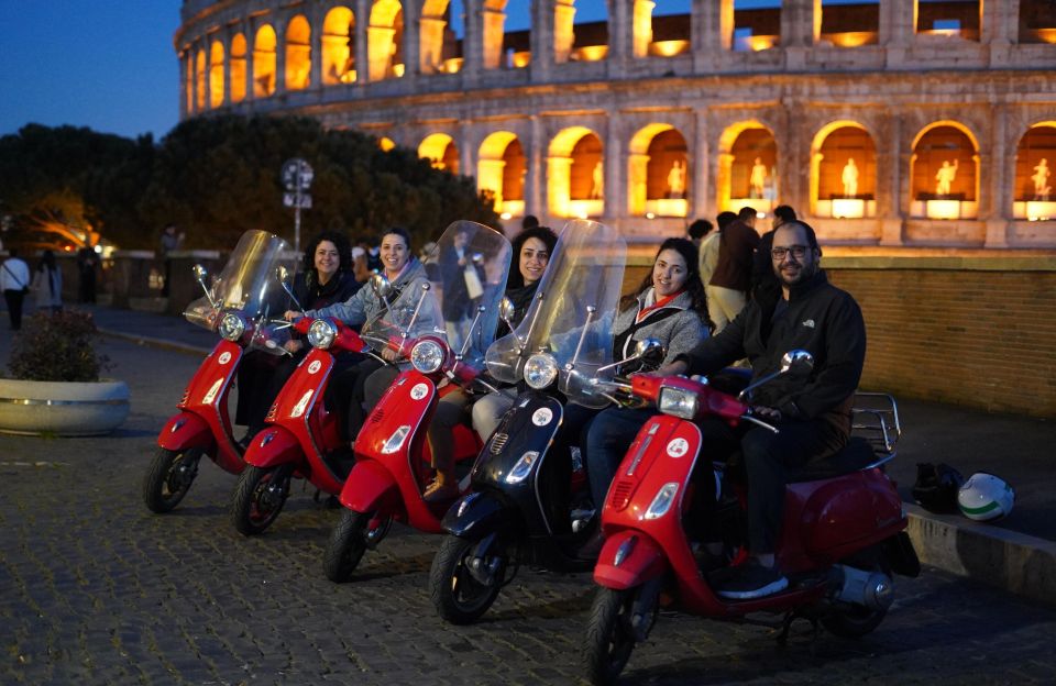 Rome: Vespa Scooter Night Tour With Pro Photographer - Unique Experience in Rome
