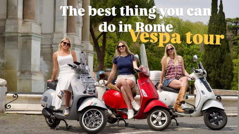 Rome Vespa Tour with Photoshoot  Inspired by Lizzie McGuire - A Stylish Spin Through Rome: What the Tour Offers