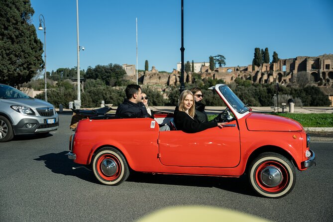 Rome Vintage Fiat 500 Cabriolet Self-Drive Tour - Key Points