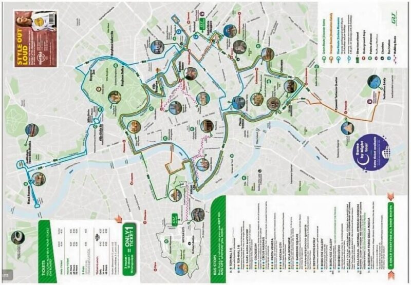 Rome:Hop-On Hop-Off Panoramic Open Bus Ticket 3 Circuits x 1 - FAQ