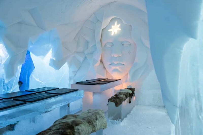 Rovaniemi: Ice Restaurant Dinner with Snow Sauna & jacuzzi - Key Points