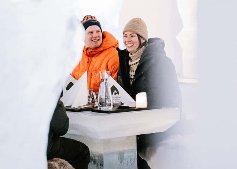 Rovaniemi: Ice Restaurant Dinner with Snow Sauna & jacuzzi - FAQs