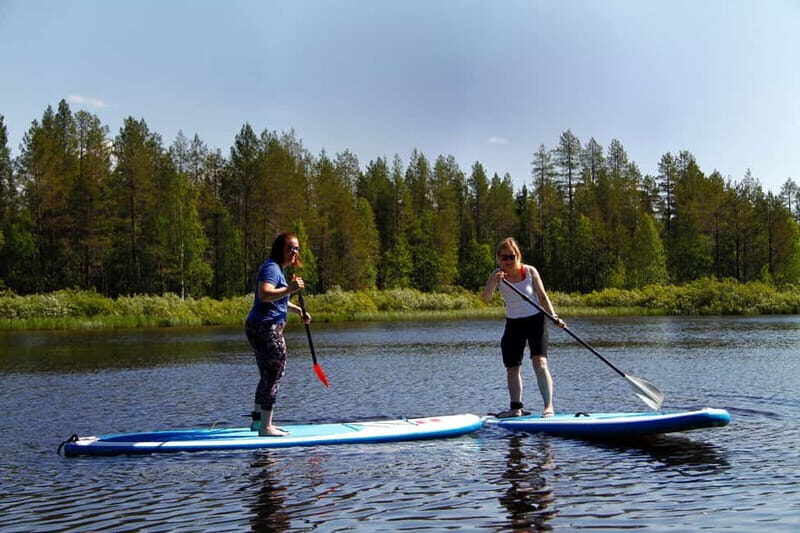 Ruka: Sup-boarding on lake Rukajärvi - An Overview of the Tour