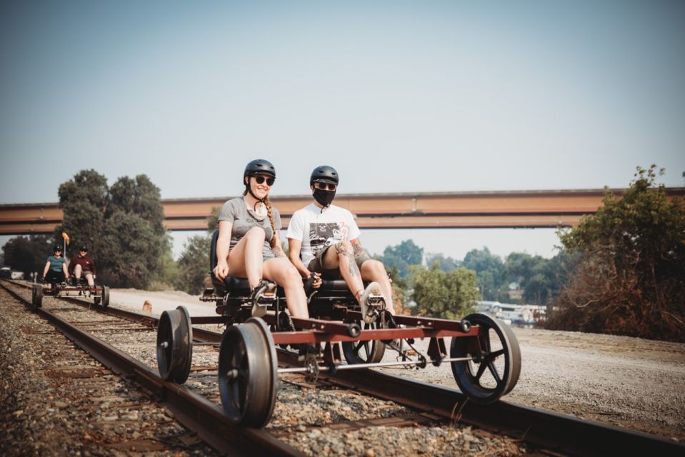 Sacramento: Yolo Countryside Guided Rail Bike Tour - Motor-Assisted 2-Person Railbikes