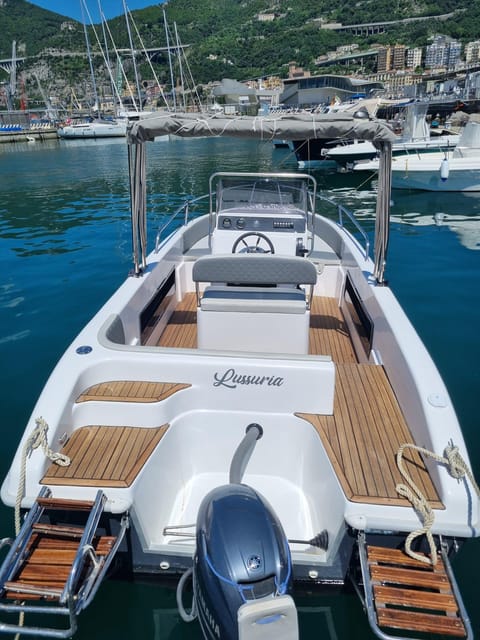 Salerno: Boat Rental for Amalfi Coast (License-Free) - Key Points
