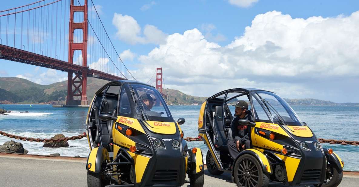 San Francisco: Electric Gocar Tour Over Golden Gate Bridge - Crossing the Golden Gate