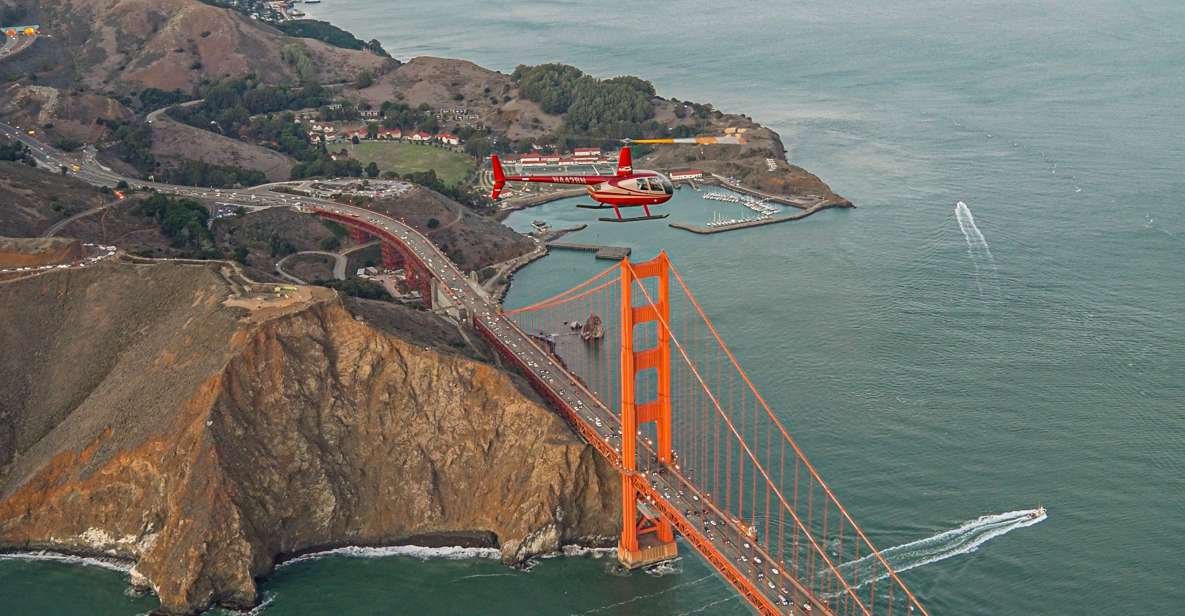 San Francisco: Golden Gate Helicopter Adventure - Duration and Inclusions