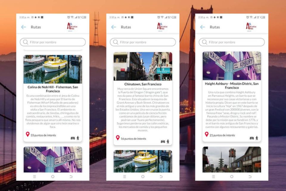 San Francisco Self-Guided Tour App - Multilingual Audioguide - Travel Document Repository
