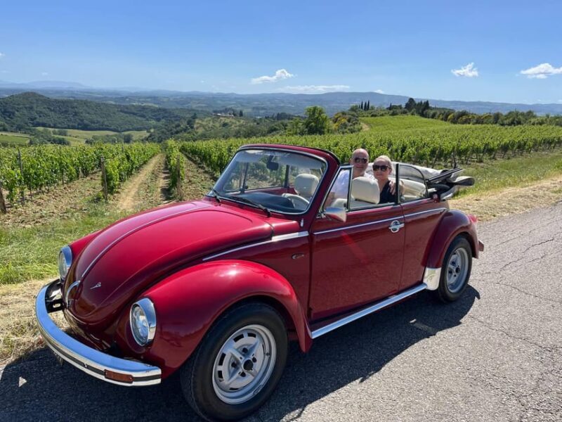 San Gimignano: Private Vintage Beetle Car Tour with Wine - Practical Details and Value