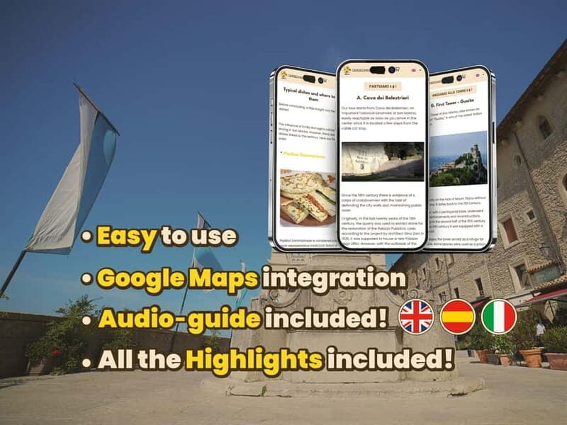 San Marino: Digital guide for your walking tour - An In-Depth Look at the Digital Tour Experience