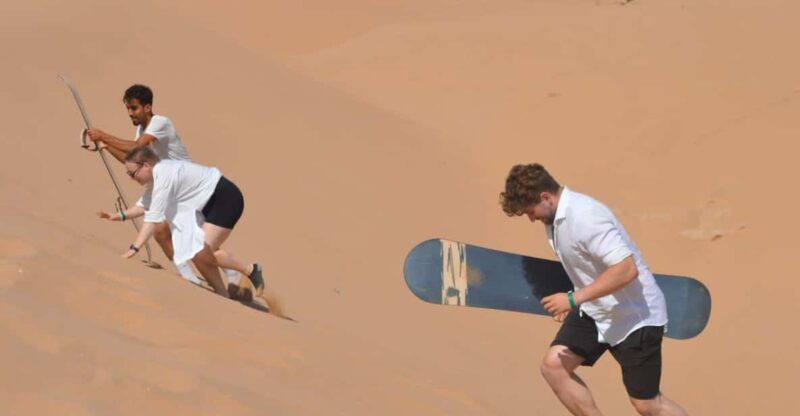 Sandboarding & Sunset Camel Ride With Barbecue - Sandboarding Experience