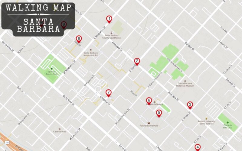 Santa Barbara, CA: Murder Mystery Detective Experience - Map Options for Exploration