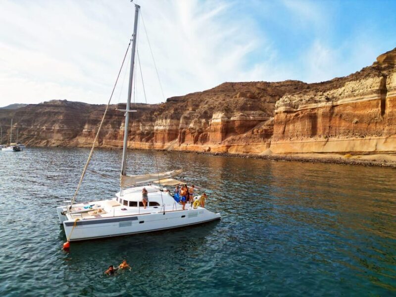 Santorini: Catamaran Cruise with Greek BBQ and Drinks - A Closer Look at the Experience