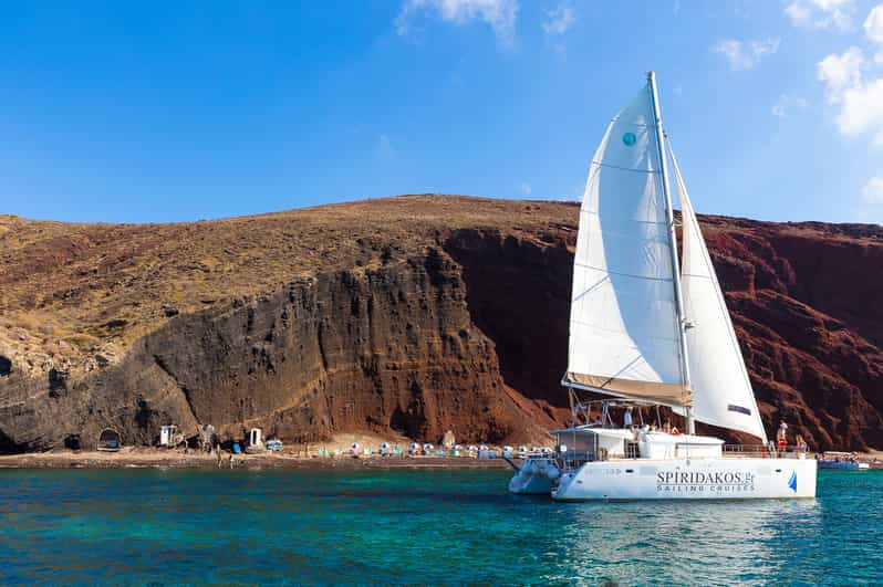 Santorini: Catamaran Cruise with Meals and Drinks - Key Points 