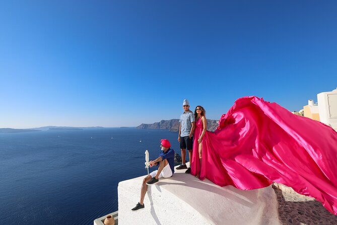 Santorini Flying Dress Photography - The Experience in Practice
