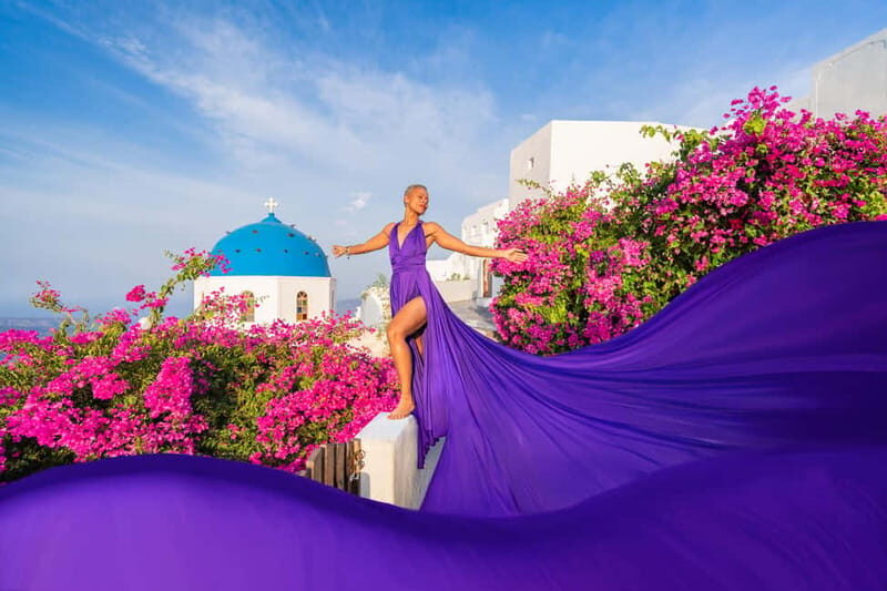 Santorini Flying Dress Photoshoot - Who Will Love It?