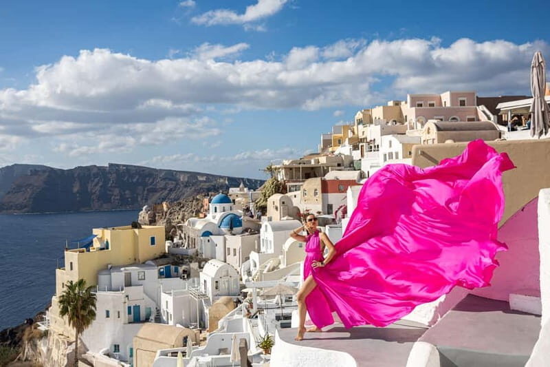 Santorini: Flying Dress Photoshoot **Dress Included** - FAQ
