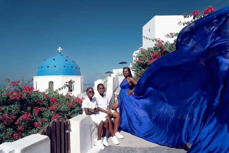 Santorini: Flying Dress Photoshoot Private Entry to Blue Dom - Pricing and Value Analysis