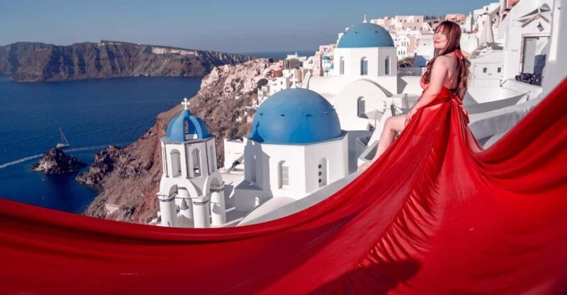 Santorini: Flying Dress Photoshoot Private Entry to Blue Dom - Practical Tips for Participants