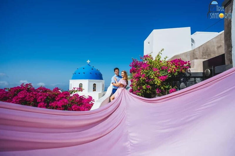 Santorini: Flying Dress Photoshoot with Edited Photos - The Locations and Experience Details