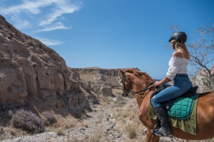 Santorini: Horse Riding Trip to Black Sandy Beach - What to Expect