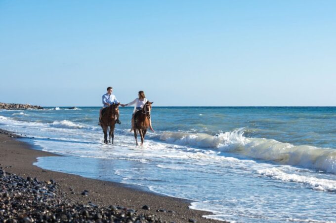 Santorini: Horse Riding Trip to Black Sandy Beach - Tips for a Great Experience