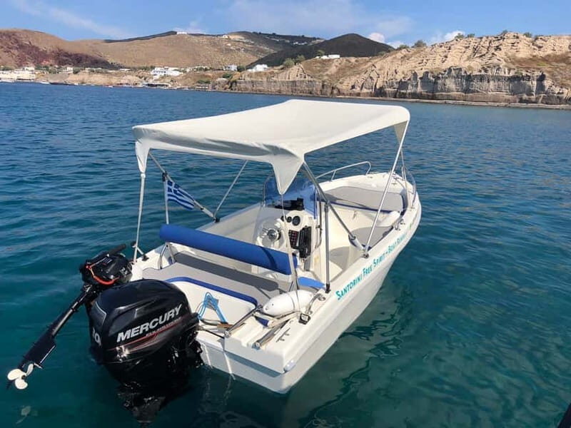 Santorini: License-Free Boat Rental with Ice, Water, & Fruit - Exploring Santorini by Boat: A Practical Review of the License-Free Rental Experience