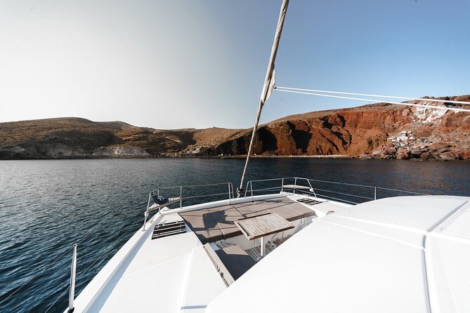 Santorini Luxury Catamaran Private Cruise - Included in the Package