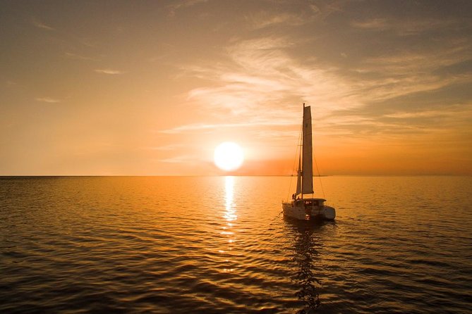 Santorini Luxury Catamaran Sunset Cruise With Bbq, Drink and Transfer - Sunset Watch