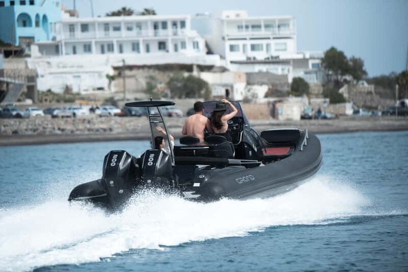 Santorini : Luxury Rib rental with Captain & Fuel included - Key Points