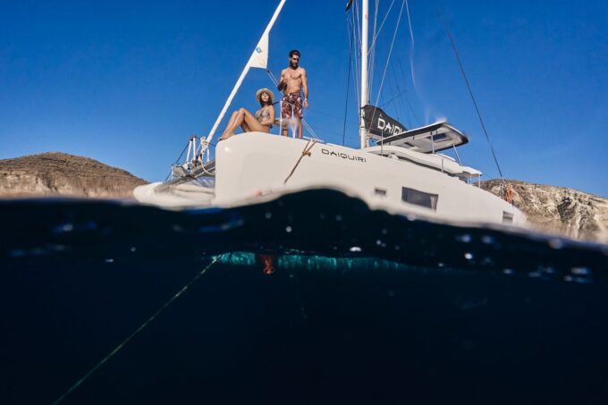 Santorini Oia: Caldera Catamaran Cruise With Meal & Drinks - Booking Information