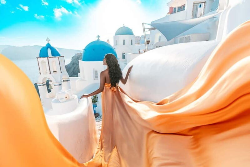 Santorini: Oia Flying Dress Photoshoot - What Is the Santorini Oia Flying Dress Photoshoot?