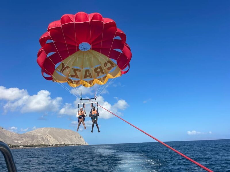 Santorini: Parasailing ExperiencePerissa,Perivolos,St.George - An Overview of the Santorini Parasailing Experience