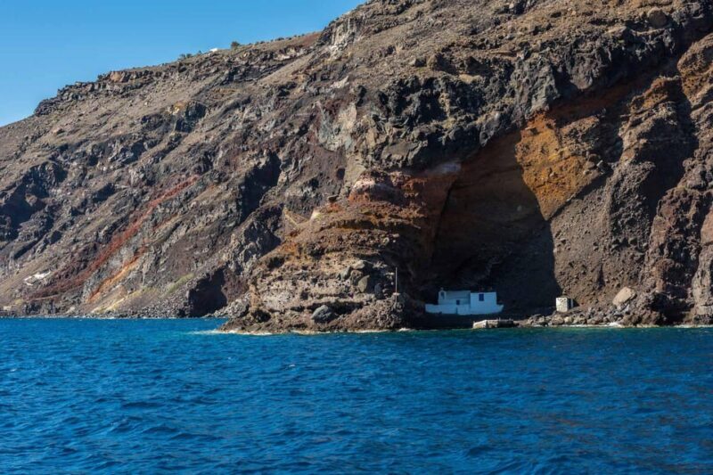 Santorini Port: Cruise to Volcano, Hot Springs & Thirassia - Soaking in Palea Kameni Hot Springs