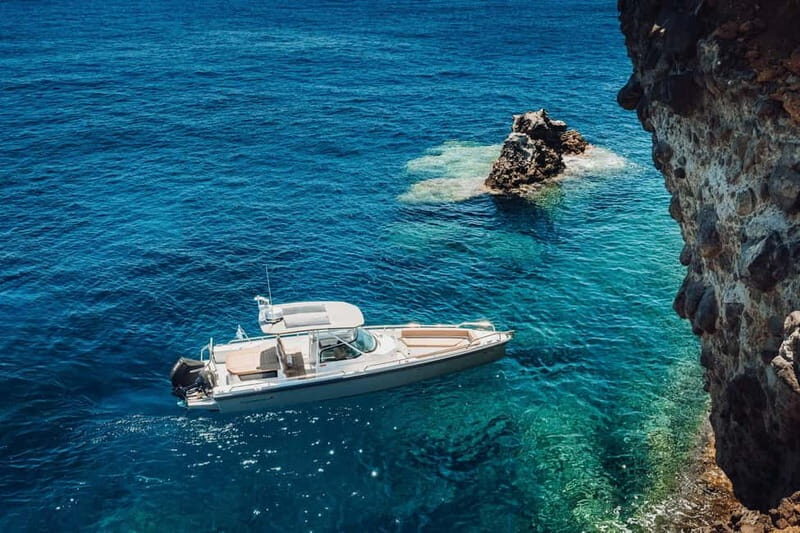 Santorini: Private Boat Tour with Drinks and Snacks - The Sum Up