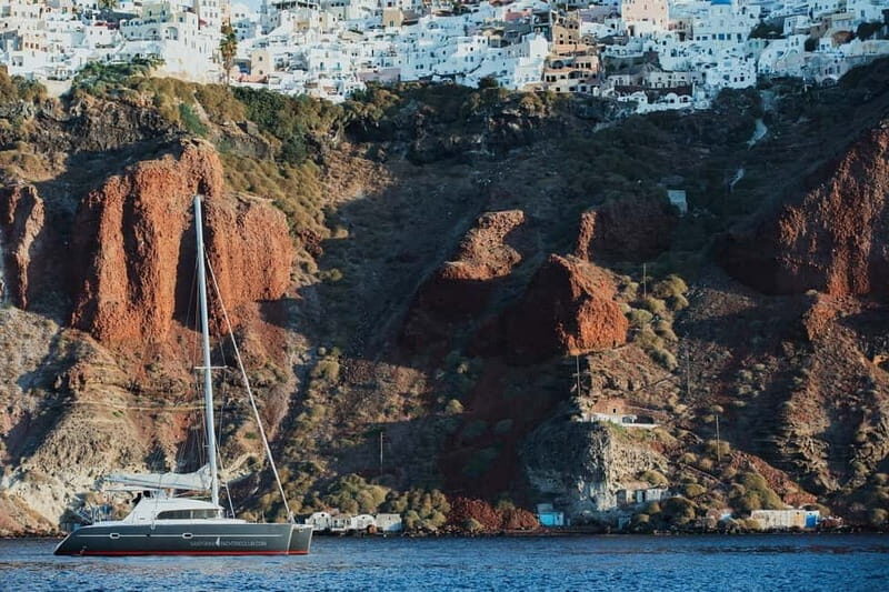 Santorini: Private Catamaran Cruise with BBQ Meal and Drinks - An Intimate Tour of Santorini’s Waters