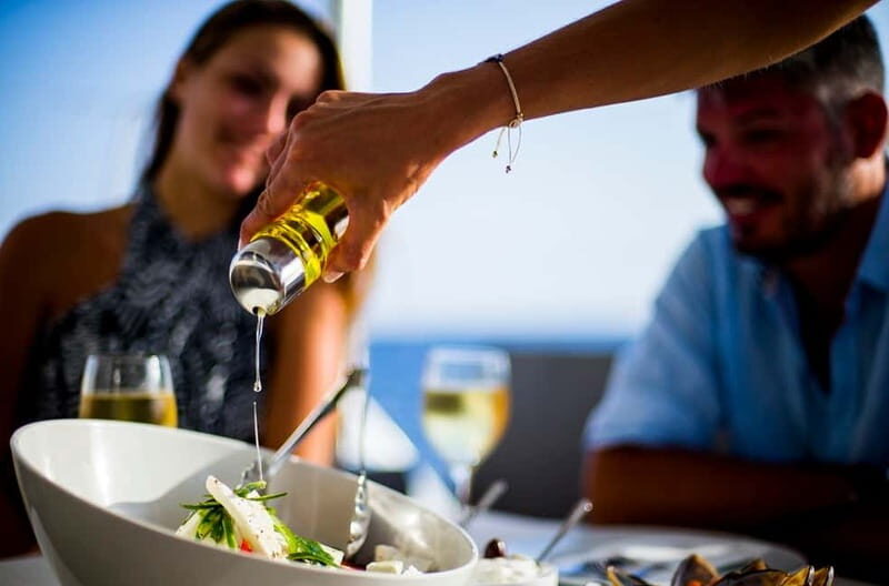 Santorini: Private Catamaran Cruise with BBQ Meal and Drinks - What to Expect on the Water