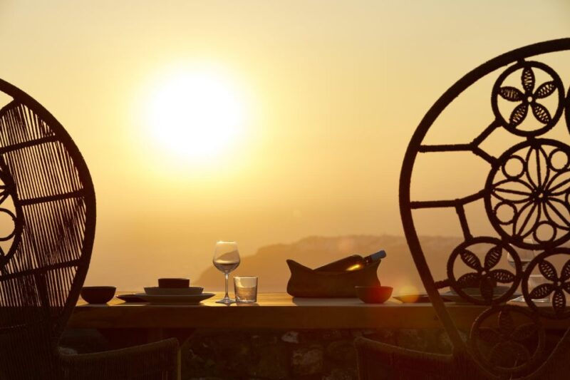 Santorini: Private Romantic Sunset Dinner With Caldera View - Special Occasion Services