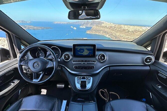 Santorini Private Transfer From and To Port - Dinged for Time? Not Really