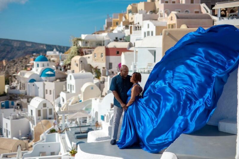 Santorini: Unique Flying Dress Photoshoot Experience - Customer Reviews and Ratings