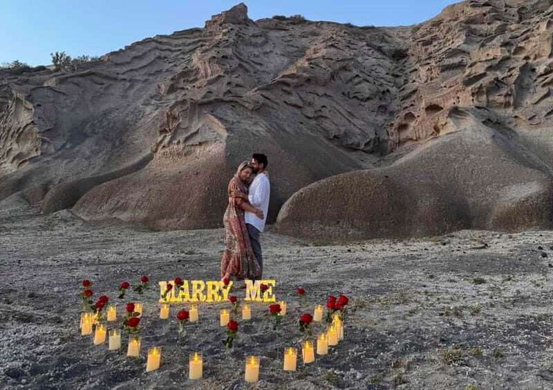 Santorini: Vlychada Beach Romantic Proposal Package - The Experience: Creating a Magical Moment