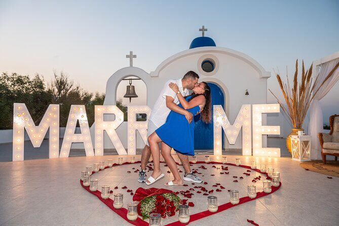 Santorini wedding propose - Key Points